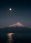 Silent night - moon over vulcano