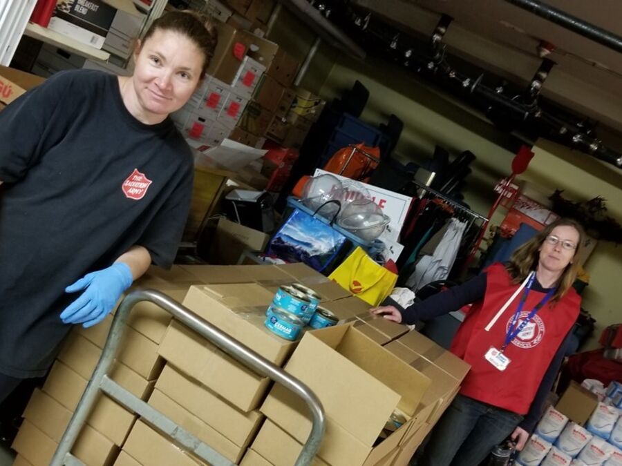 Mindy and Tanya and Salmon