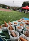 Salmon samples with highland games